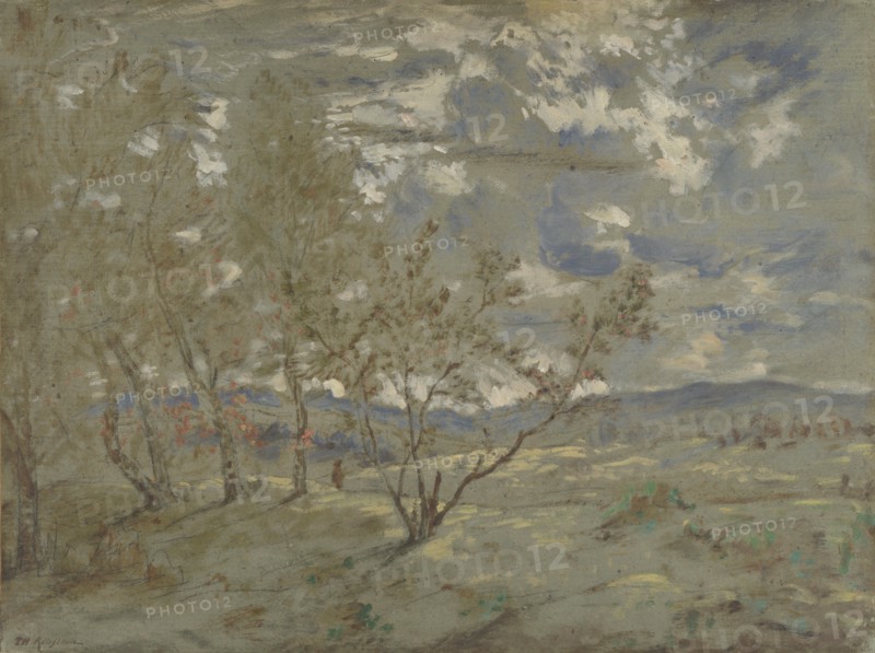 Landscape, ca 1865. Artist: Rousseau, Théodore (1812-1867)