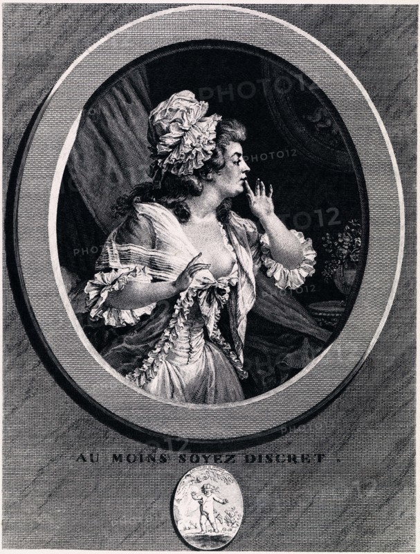 Au moins soyez discret!, 1789. Artist: Saint-Aubin, Augustin, de (1736-1807)