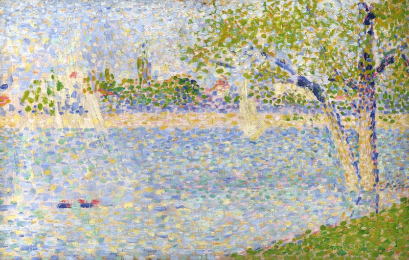 The Seine seen from La Grande Jatte, 1888. Artist: Seurat, George Pierre (1859-1891)