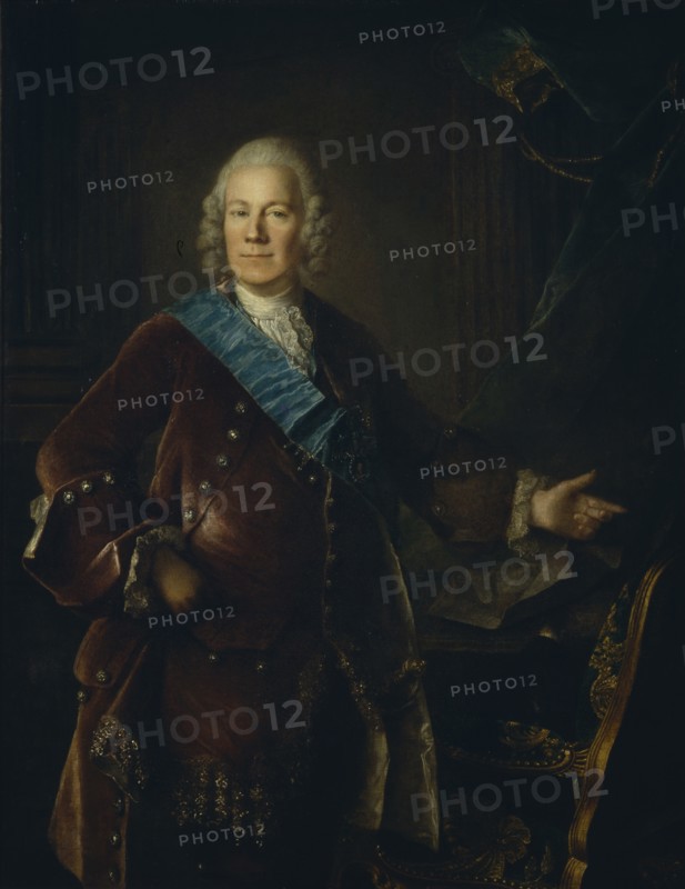 Portrait of Count Alexey Petrovich Bestuzhev-Ryumin (1693-1766), 1757. Artist: Tocqué, Louis (1696-1772)