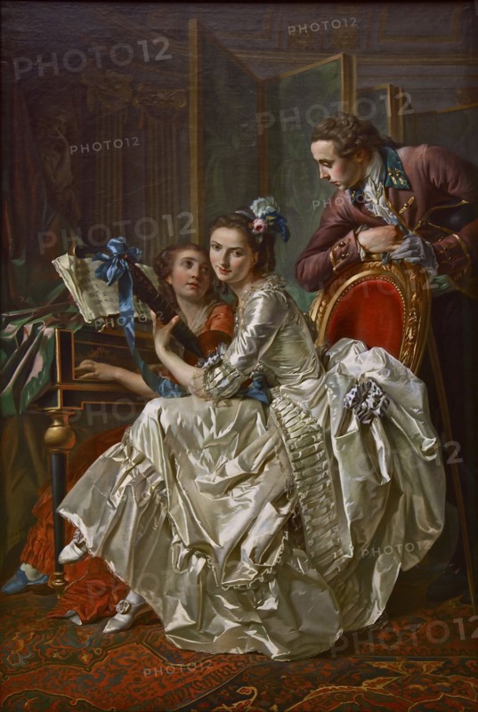 The Music Party, 1774. Artist: Trinquesse, Louis Rolland (c. 1746-1800)