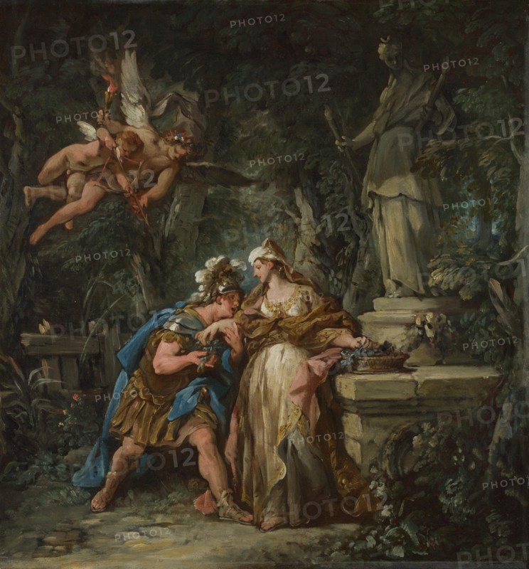 Jason swearing Eternal Affection to Medea, 1743. Artist: Troy, Jean-François de (1679-1752)