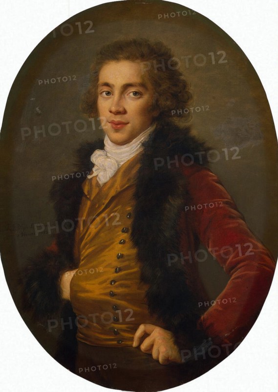 Portrait of Prince Grigory Alexandrovich Stroganov (1770-1857), 1793. Artist: Vigée-Lebrun, Marie Louise Elisabeth (1755-1842)