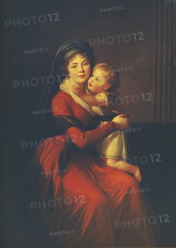 Portrait of Princess Alexandra Golitsyna with her son Pyotr, 1794. Artist: Vigée-Lebrun, Marie Louise Elisabeth (1755-1842)