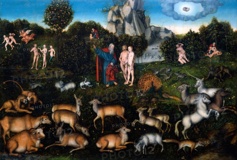 The Garden of Eden, 1530. Artist: Cranach, Lucas, the Elder (1472-1553)