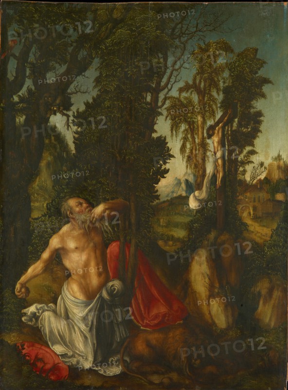 The penitent Saint Jerome, 1502. Artist: Cranach, Lucas, the Elder (1472-1553)