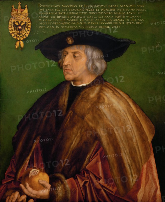 Portrait of Emperor Maximilian I (1459-1519), 1519. Artist: Dürer, Albrecht (1471-1528)