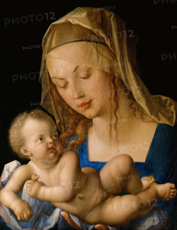 Virgin and child with a pear, 1512. Artist: Dürer, Albrecht (1471-1528)