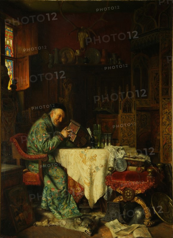 The Collector, 1880. Artist: Gruetzner, Eduard, von (1846-1925)