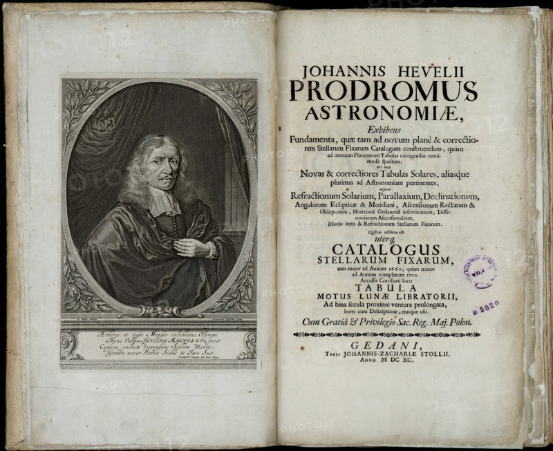 Johannes Hevelius, Prodromus astronomiae, 1690. Artist: Hevelius, Johannes (1611-1687)