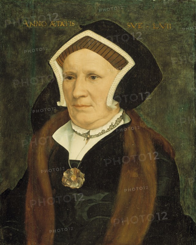 Portrait of Lady Margaret Butts, 1543. Artist: Holbein, Hans, the Younger (1497-1543)