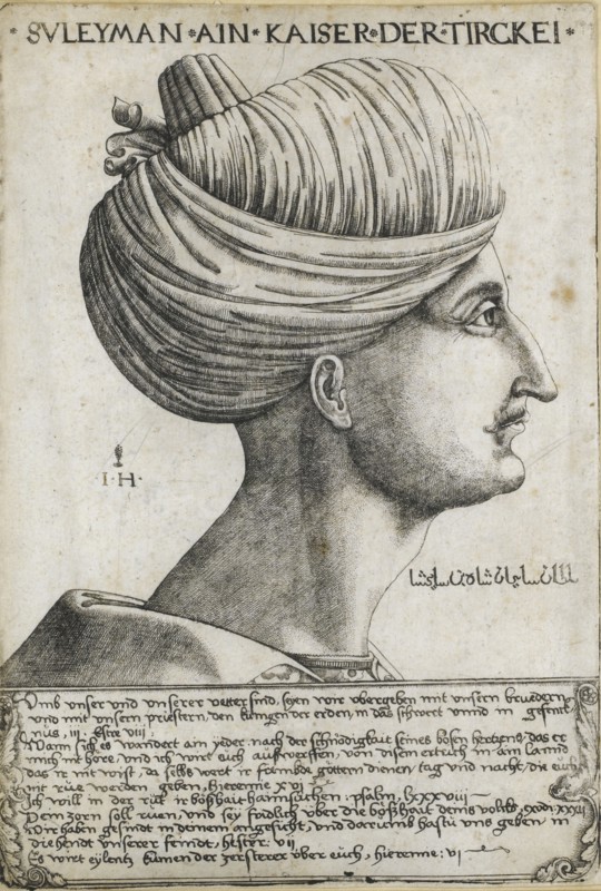 Sultan Suleiman I the Magnificent, ca 1530. Artist: Hopfer, Hieronymus (1500-1563)