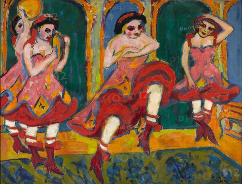 Czardas dancers, 1908-1920. Artist: Kirchner, Ernst Ludwig (1880-1938)