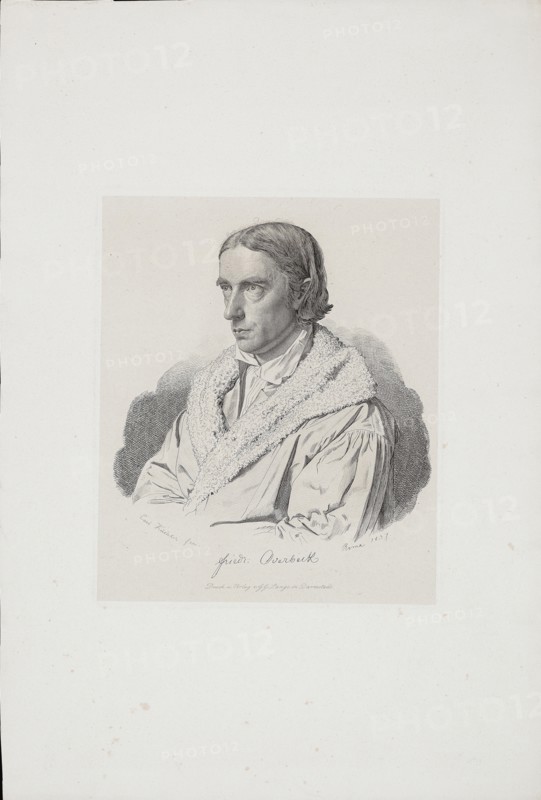 Johann Friedrich Overbeck (1789-1869), 1837. Artist: Küchler, Carl (1807-1843)