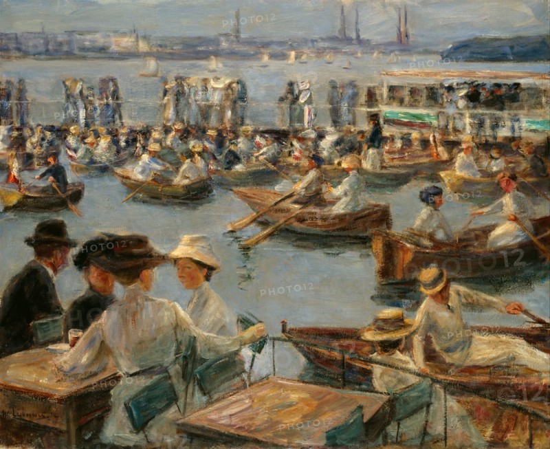 On the Alster in Hamburg, 1910. Artist: Liebermann, Max (1847-1935)