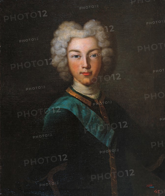 Portrait of the Tsar Peter II of Russia (1715-1730), End 1720s. Artist: Luedden, Johann Paul (?-1739)