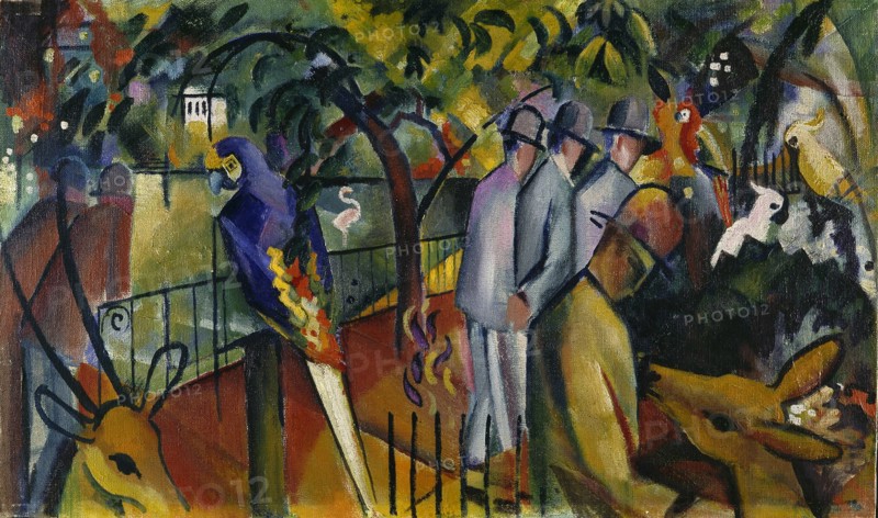 Zoological garden I, 1912. Artist: Macke, August (1887-1914)