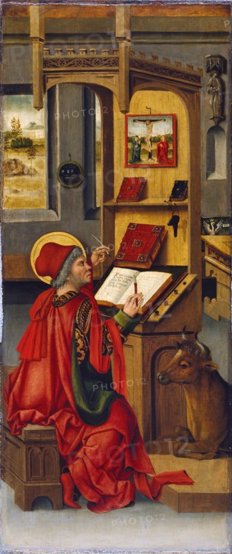 Saint Luke the Evangelist, 1478. Artist: Mälesskircher, Gabriel (ca. 1425-1495)