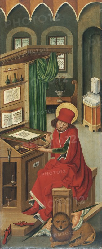 Saint Mark the Evangelist, 1478. Artist: Mälesskircher, Gabriel (ca. 1425-1495)