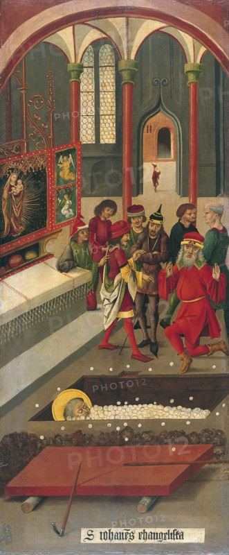 The Miracle of the Host at the Tomb of Saint John, 1478. Artist: Mälesskircher, Gabriel (ca. 1425-1495)