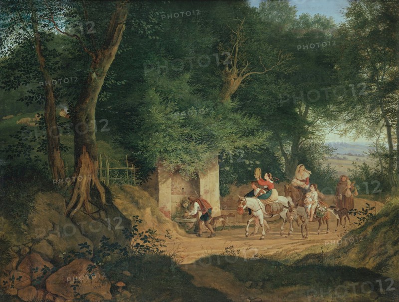 The Well in the Wood at Ariccia, 1831. Artist: Richter, Gustav (Karl Ludwig) (1823-1884)