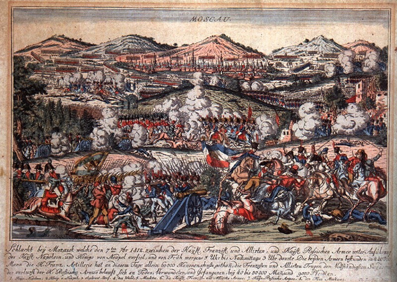 The Battle of Mozhaysk on August 26, 1812, 1810s. Artist: Anonymous