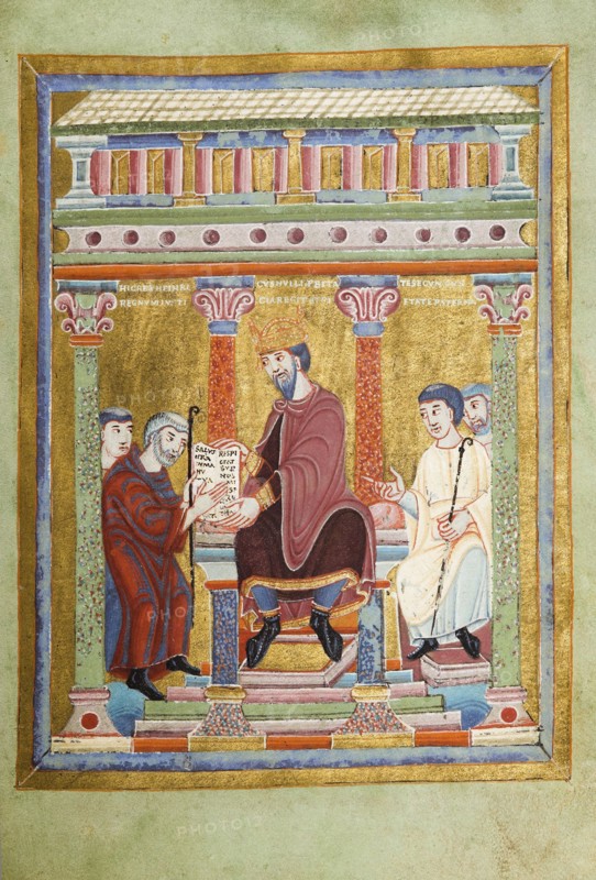 Henry III, Holy Roman Emperor (Evangelarium for Henry III), 1039?1043. Artist: Anonymous