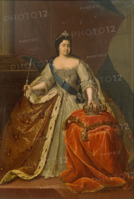 Portrait of Empress Catherine I. (1684-1727). Artist: Buchholz, Heinrich (1735-1780)