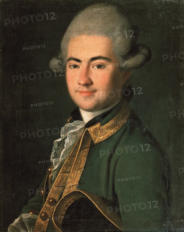 Portrait of the playwright Alexander Andreyevich Volkov (1736-1788), 1768. Artist: Christineck, Carl Ludwig Johann (1732/3-1792/4)
