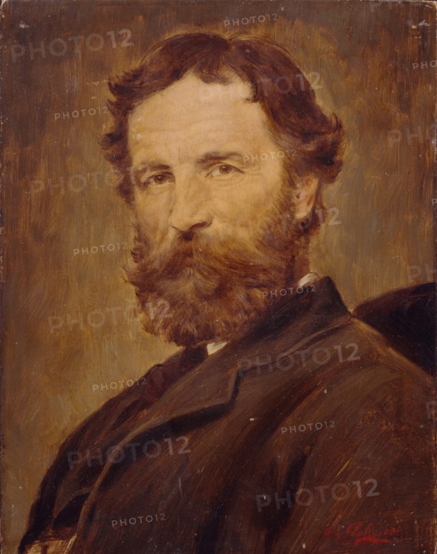 Self-portrait. Artist: Defregger, Franz, von (1835-1921)