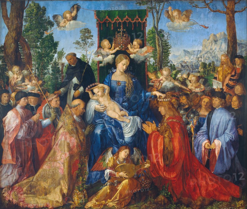 The Feast of the Rose Garlands, 1506. Artist: Dürer, Albrecht (1471-1528)
