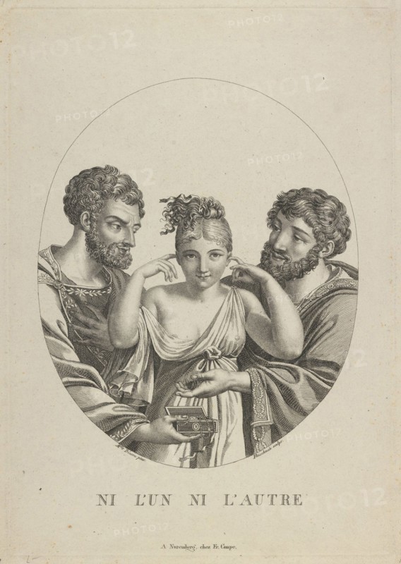 None of the two (Ni L'Un, Ni L'Autre), Early 19th cen.. Artist: Fleischmann, Friedrich (1791-1834)