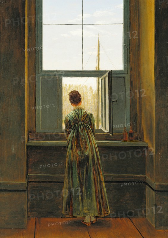 Woman at a Window, 1822. Artist: Friedrich, Caspar David (1774-1840)