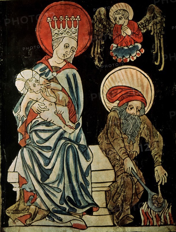 Rest on the Flight into Egypt, c.1410. Artist: German master