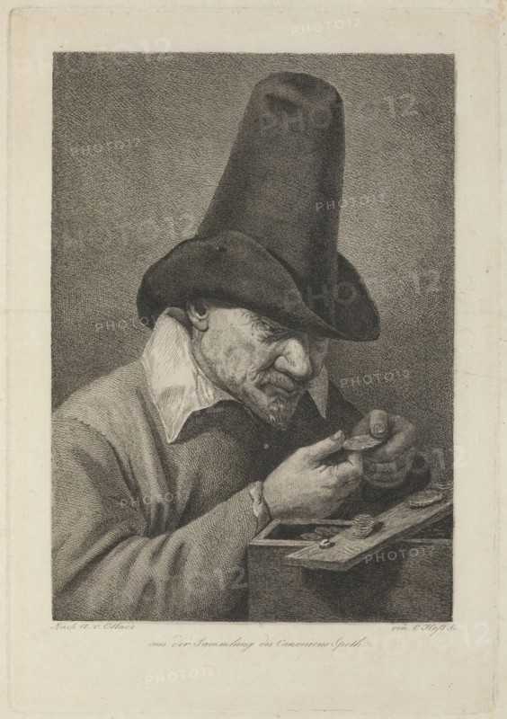 Peasant with Coins, Second Half of the 18th cen.. Artist: Hess, Carl Ernst Christoph (1755-1828)