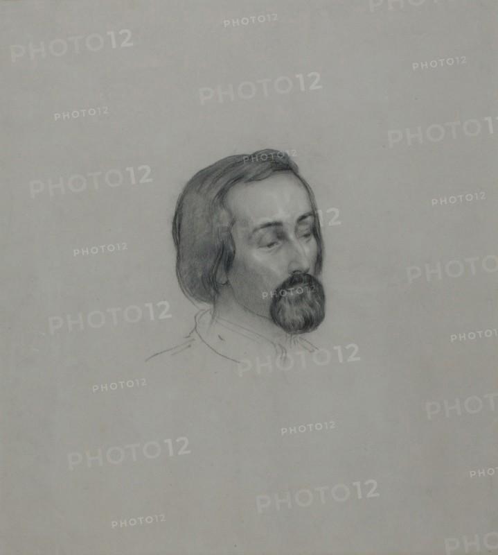 Portrait of the poet Heinrich Heine (1797-1856), 1851. Artist: Kietz, Ernst Benedikt (1815-1892)