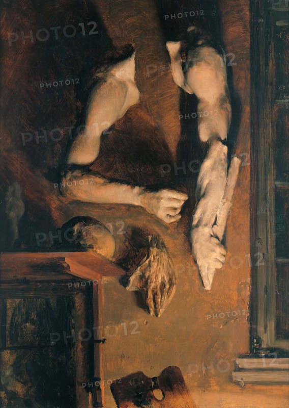 Studio Wall, 1852. Artist: Menzel, Adolph Friedrich, von (1815-1905)