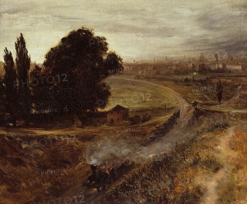 The Berlin-Potsdam Railway, 1847. Artist: Menzel, Adolph Friedrich, von (1815-1905)