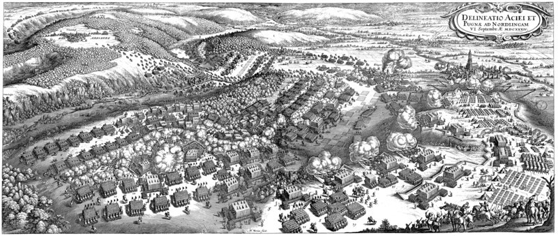 The Battle of Nördlingen on 6 September 1634, 1670. Artist: Merian, Matthäus, the Elder (1593-1650)