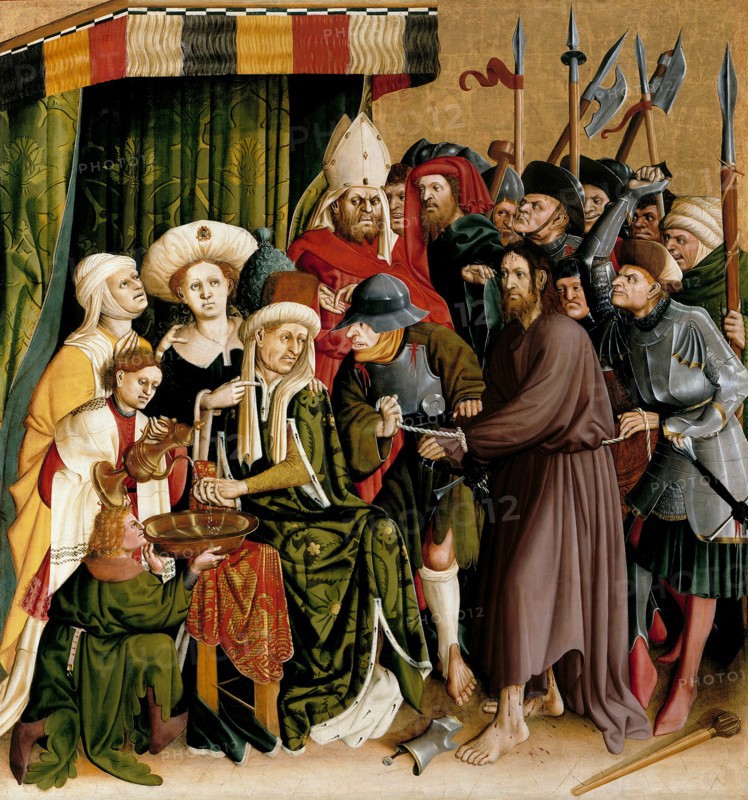 Christ before Pilate. The Wings of the Wurzach Altar, 1437. Artist: Multscher, Hans (c. 1400-1467)