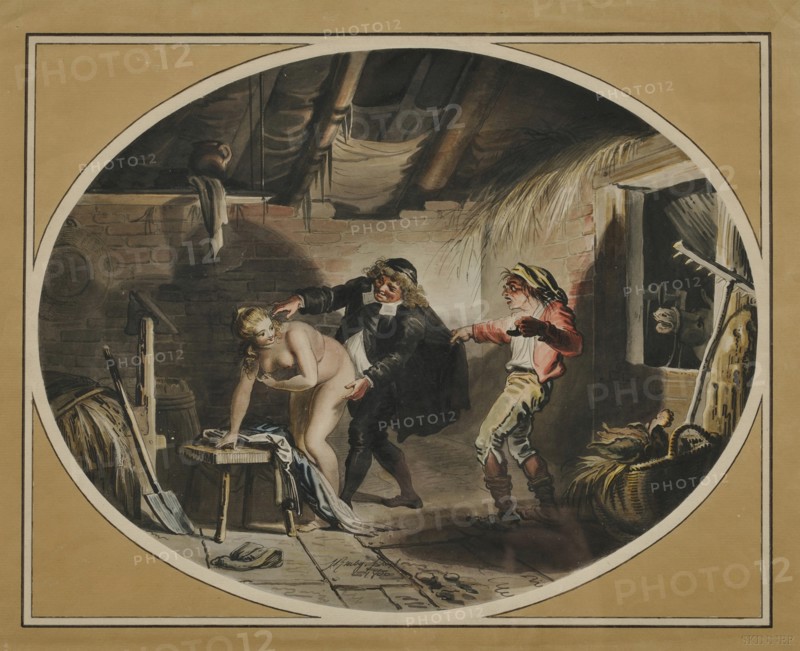 La Jument du compère Pierre (after the poem by Jean de La Fontaine), 1800. Artist: Ramberg, Johann Heinrich (1763-1840)