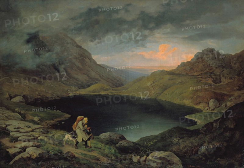 Lake in the Riesengebirge, 1839. Artist: Richter, Gustav (Karl Ludwig) (1823-1884)