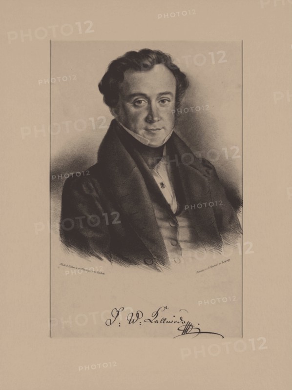 Portrait of the Composer Jan Kalivoda (1801-1866). Artist: Schlick, Friedrich Gustav (1804-1869)