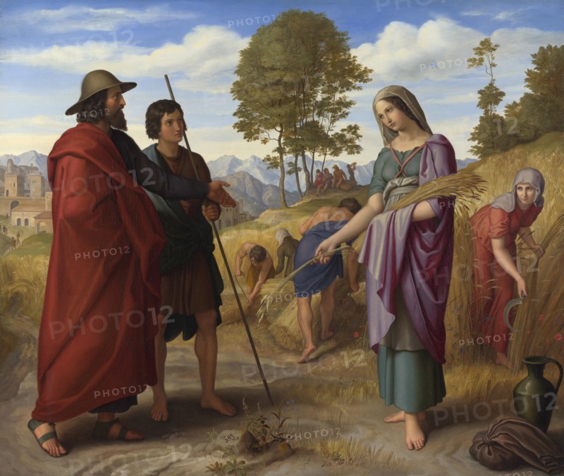 Ruth in Boaz's Field, 1828. Artist: Schnorr von Carolsfeld, Julius (1794-1872)