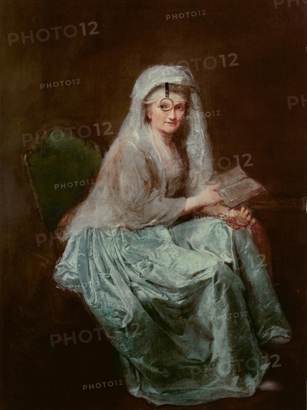 Self-portrait with monocle, 1777. Artist: Therbusch-Lisiewska, Anna Dorothea (1721-1782)