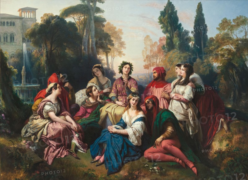 The Decameron, 1837. Artist: Winterhalter, Franz Xavier (1805-1873)