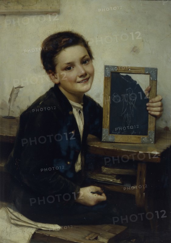Schoolboy, 1880. Artist: Thöne, Franz (1851-1906)