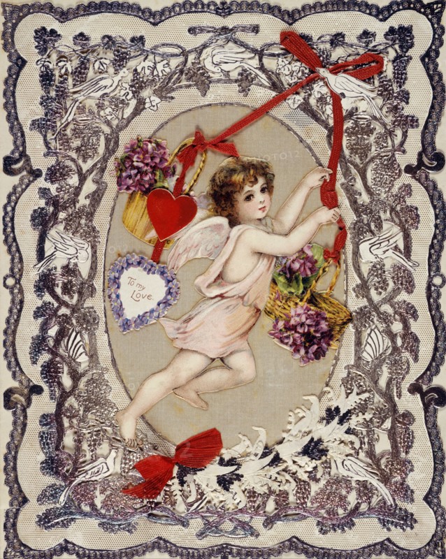 Valentine's Day Card, 1860s-1870s. Artist: Anonymous