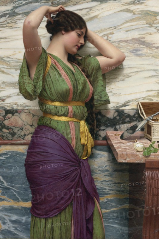 A Fair Reflection, 1915. Artist: Godward, John William (1861?1922)