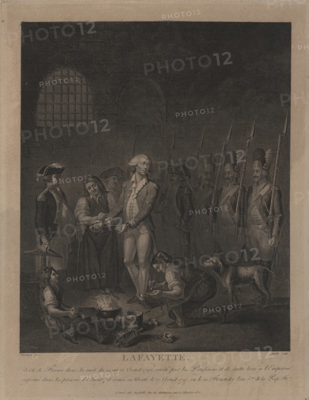 Lafayette in Prison at Olmütz. Artist: Morland, George (1736-1804)